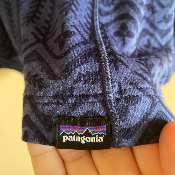 Patagonia Capaline Mid Weight Base Layer Zip Neck Size Large - Picture 7 of 9